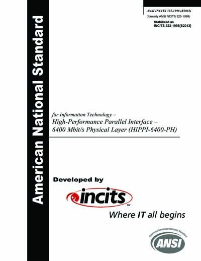Standards PDF Cover Page